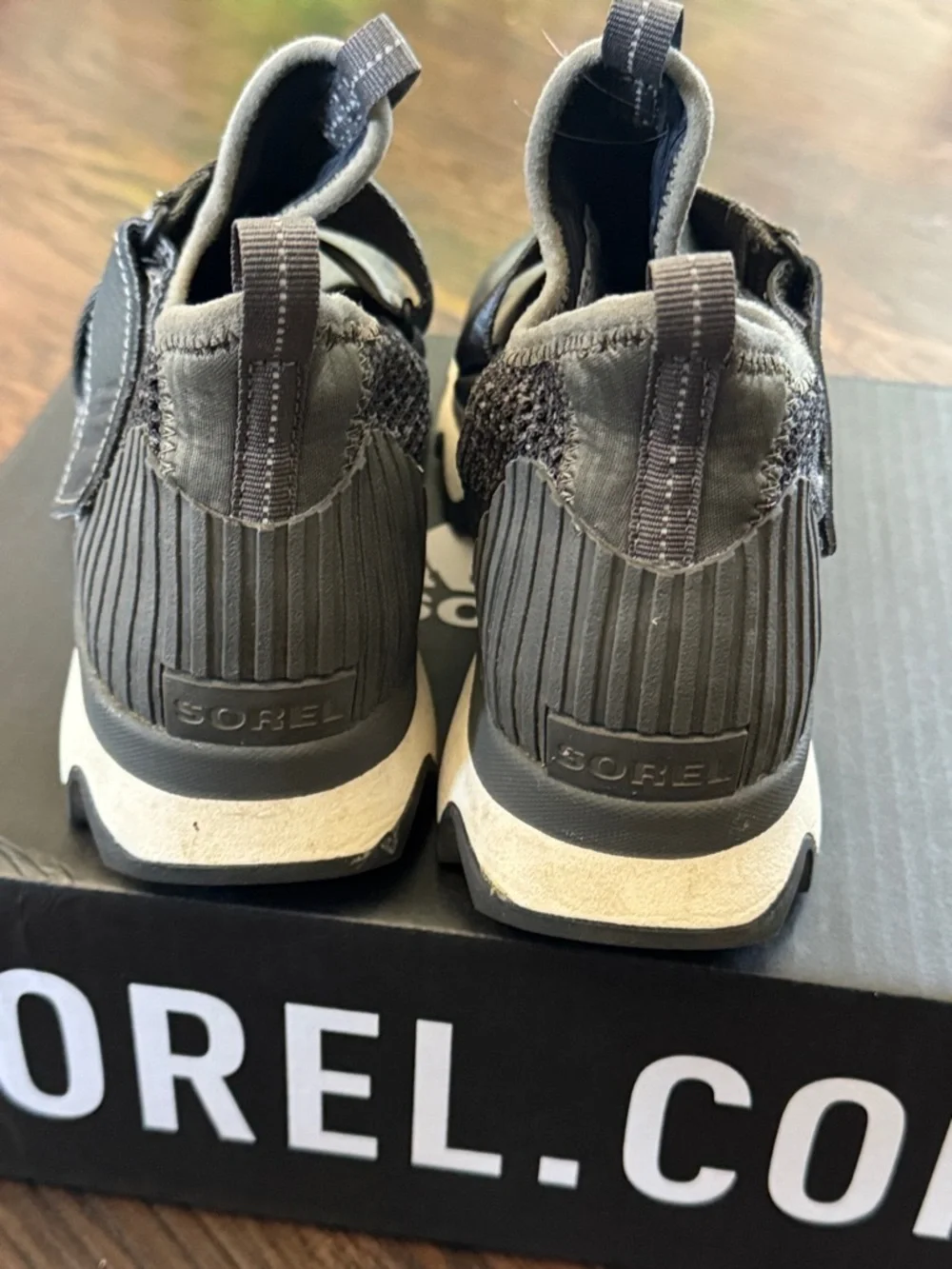 Sorel Women's Slip-On Knit Sneaker in Black and Gray - Picture 11 of 16